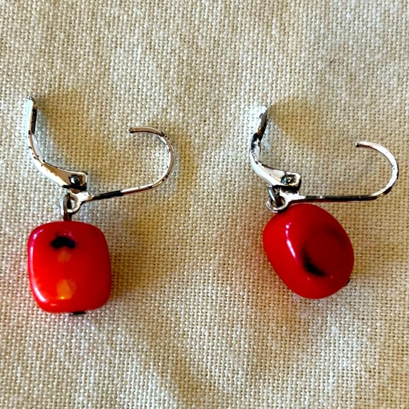 Coral Dangle Earrings - Picture 11 of 16